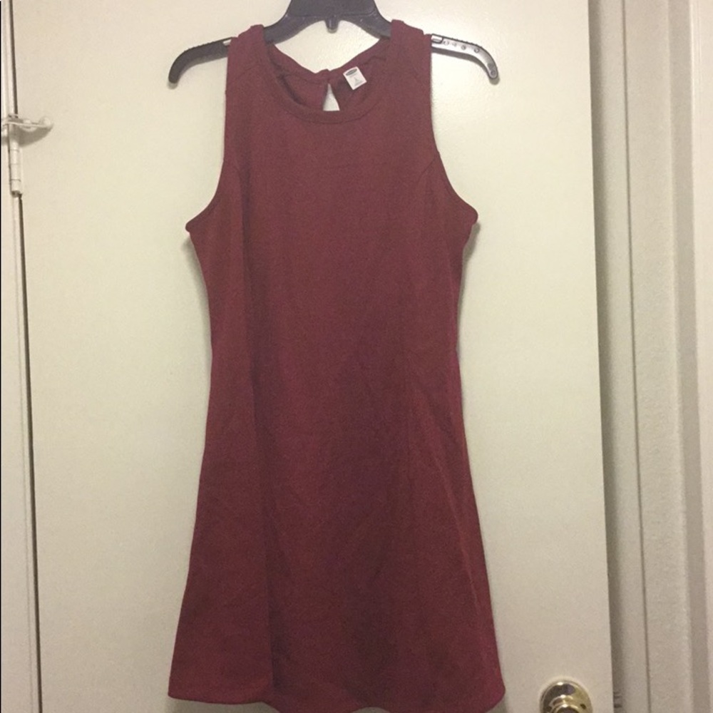 Old Navy Dark Red Sleeveless Dress